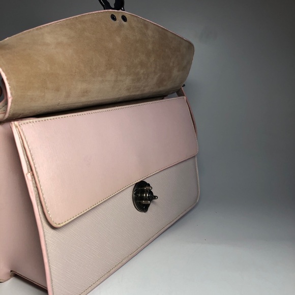 LuLio New Blush Pink Crossbody Saffiano Leather - Picture 4 of 8